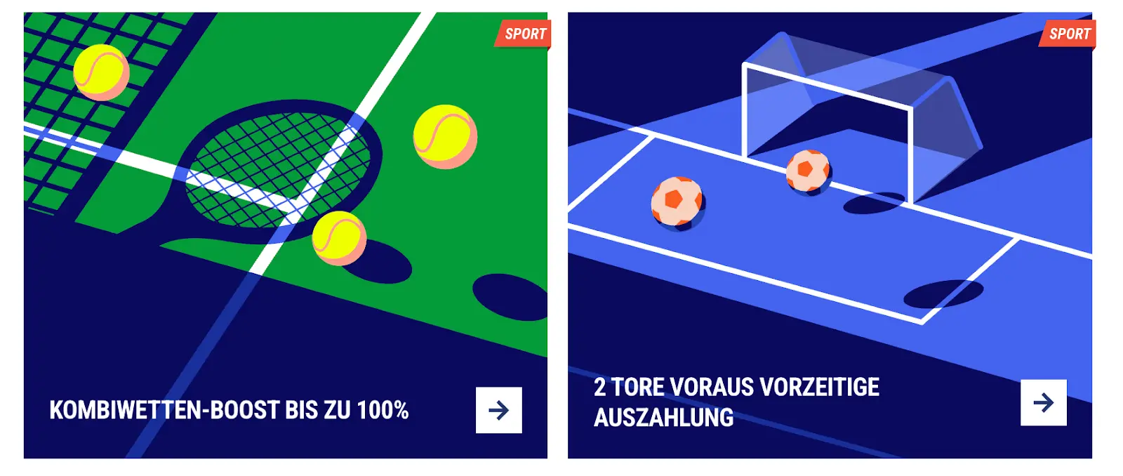 Tennis Kombiwetten-Boost – Bis zu 100% Extra-Gewinn